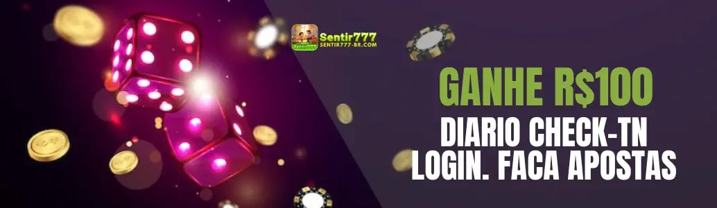 SENTIR777 Promoções banner